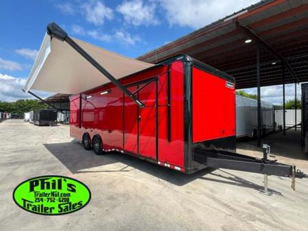 New Haulmark NEW 8.5X28 EDGE PRO ENCLOSED CAR RACE TRAILER HAULER ELECTRIC AWNING Car / Racing Trailer