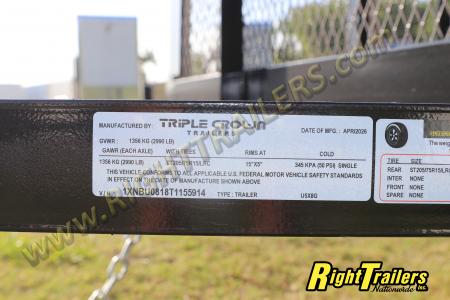 New 2026 5X8 Triple Crown Utility Trailer