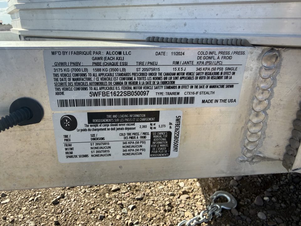 New 2025 Stealth Trailers C7x16 Stealth Cargo / Enclosed Trailer