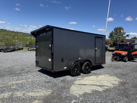 New 2026 Quality Cargo 7X14TA CHARCOAL W/ BLK Cargo / Enclosed Trailer