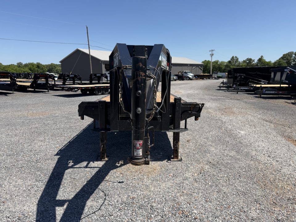 Used 2021 CornPro 102"X25' 24K Gooseneck Flatbed Trailer