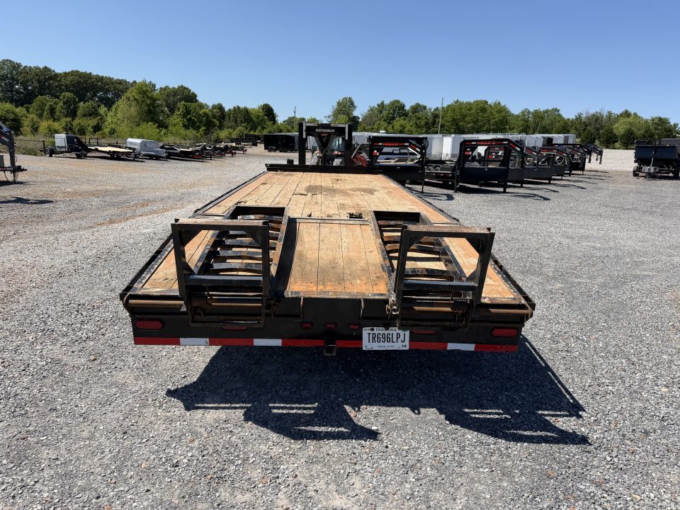 Used 2021 CornPro 102"X25' 24K Gooseneck Flatbed Trailer