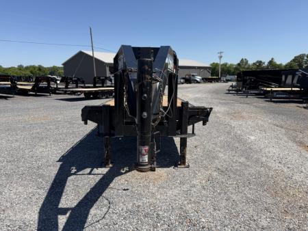 Used 2021 CornPro 102"X25' 24K Gooseneck Flatbed Trailer