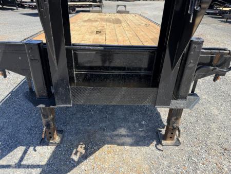 Used 2021 CornPro 102"X25' 24K Gooseneck Flatbed Trailer