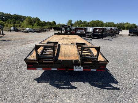 Used 2021 CornPro 102"X25' 24K Gooseneck Flatbed Trailer