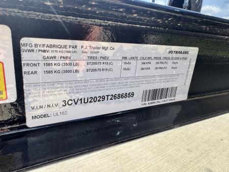 New 2026 PJ Trailers UL162 7k Utility Trailer