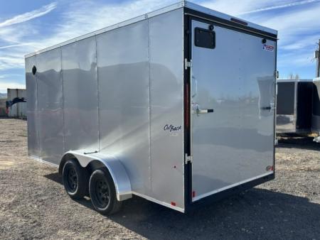 New 2026 Pace American Trailers 7x16 Outback DLX V-Nose- 7K- Silver