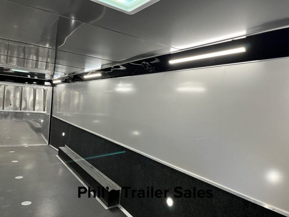 New Haulmark NEW 85X34 EDGE ENCLOSED CAR RACE TRAILER ELECTRIC AWNINGS AIRLINES TRAILER CARGO TRAILERS CAR HAULER Car / Racing Trailer DELIVERY OUT OF UTAH!