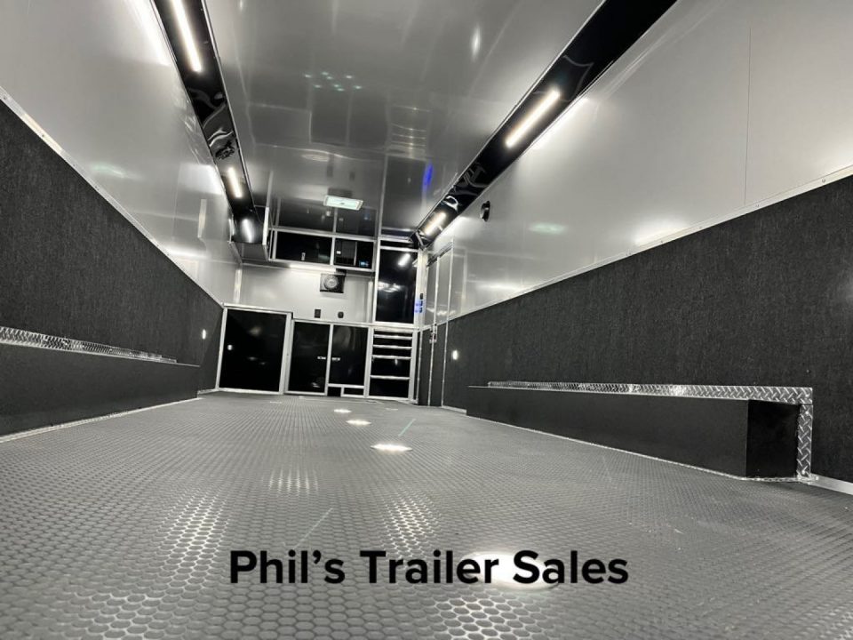 New Haulmark NEW 85X34 EDGE ENCLOSED CAR RACE TRAILER ELECTRIC AWNINGS AIRLINES TRAILER CARGO TRAILERS CAR HAULER Car / Racing Trailer DELIVERY OUT OF UTAH!
