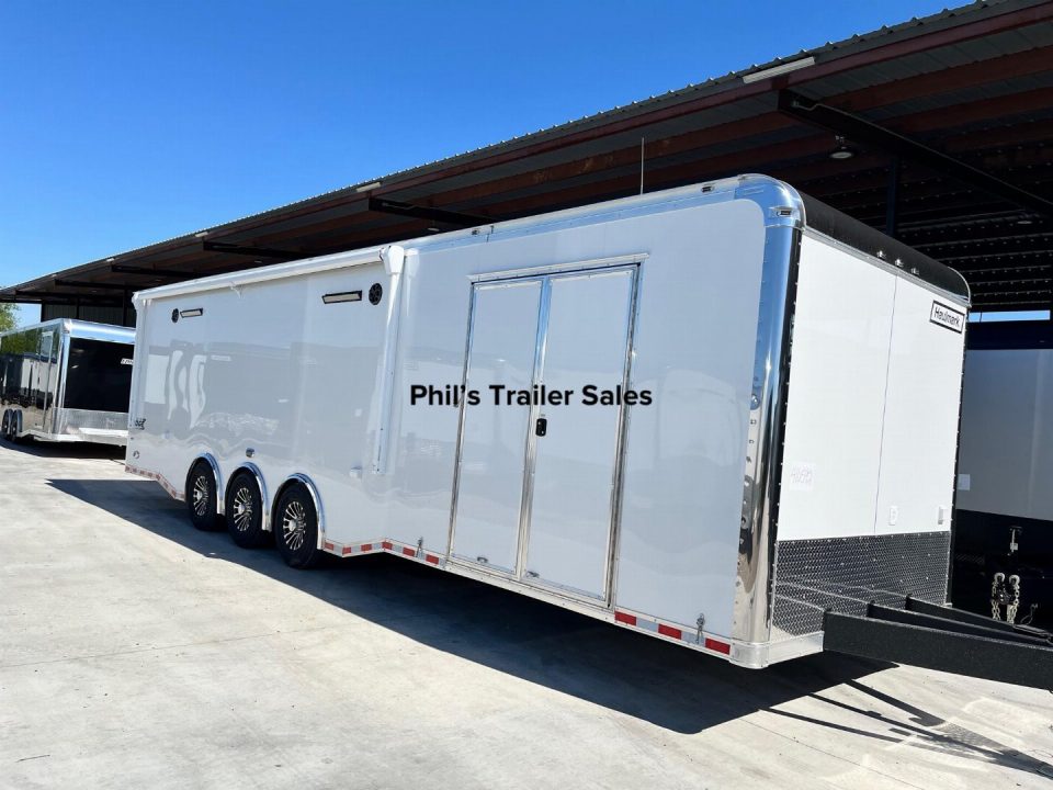 New Haulmark NEW 85X34 EDGE ENCLOSED CAR RACE TRAILER ELECTRIC AWNINGS AIRLINES TRAILER CARGO TRAILERS CAR HAULER Car / Racing Trailer DELIVERY OUT OF UTAH!
