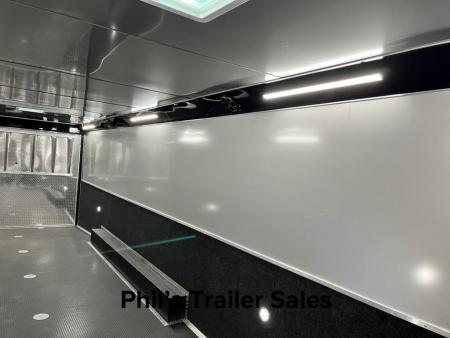 New Haulmark NEW 85X34 EDGE ENCLOSED CAR RACE TRAILER ELECTRIC AWNINGS AIRLINES TRAILER CARGO TRAILERS CAR HAULER Car / Racing Trailer DELIVERY OUT OF UTAH!