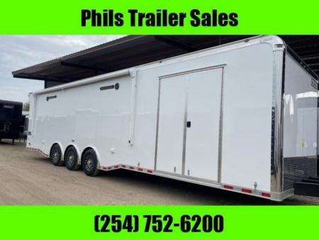 New Haulmark NEW 85X34 EDGE ENCLOSED CAR RACE TRAILER ELECTRIC AWNINGS AIRLINES TRAILER CARGO TRAILERS CAR HAULER Car / Racing Trailer DELIVERY OUT OF UTAH!