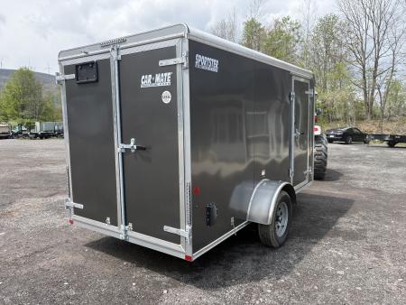 New 2026 CAR MATE TRAILERS 6x12 6' Interior Sportster Cargo / Enclosed Trailer with Rear Double Doors