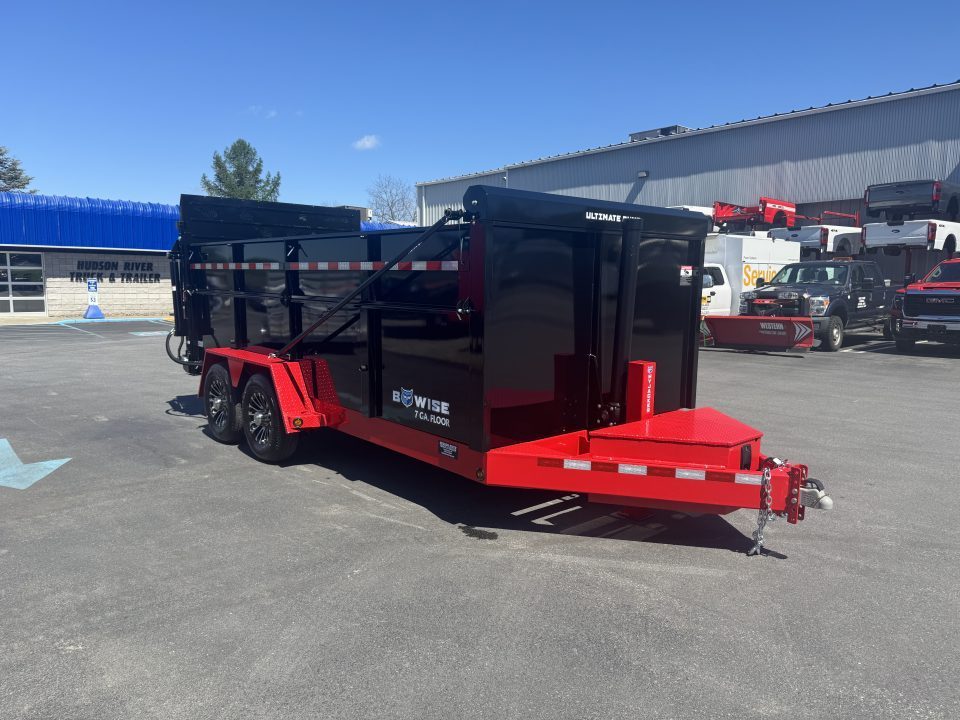 New 2026 BWISE DUT16-15 Dump Trailer *ULTIMATE DUMP *RED W/ BLACK