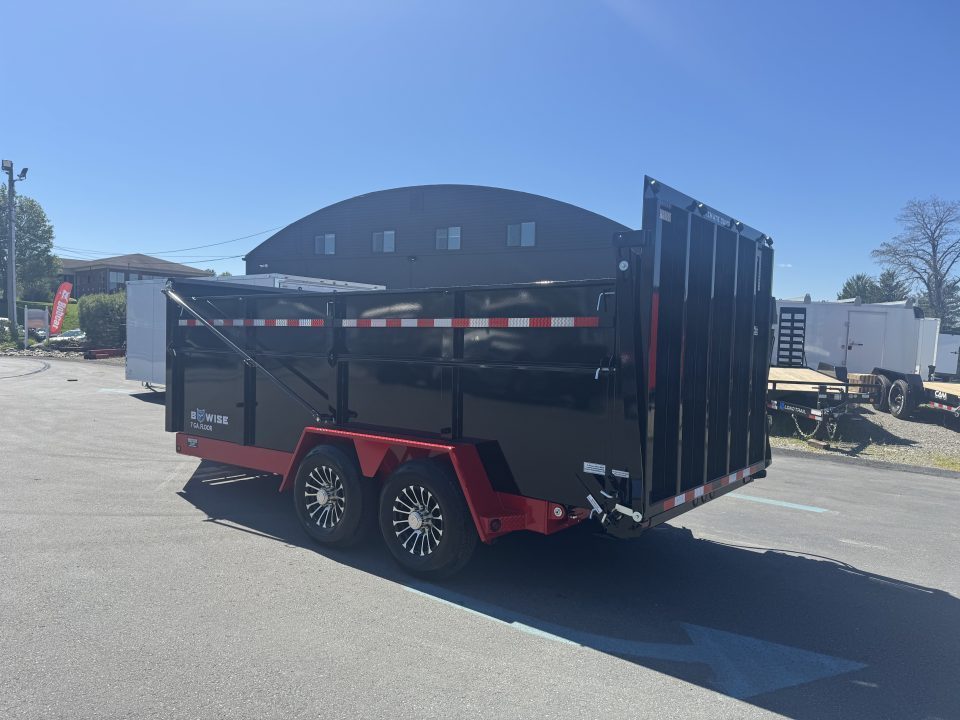 New 2026 BWISE DUT16-15 Dump Trailer *ULTIMATE DUMP *RED W/ BLACK