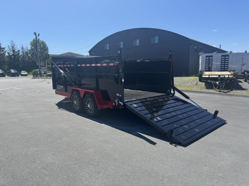 New 2026 BWISE DUT16-15 Dump Trailer *ULTIMATE DUMP *RED W/ BLACK