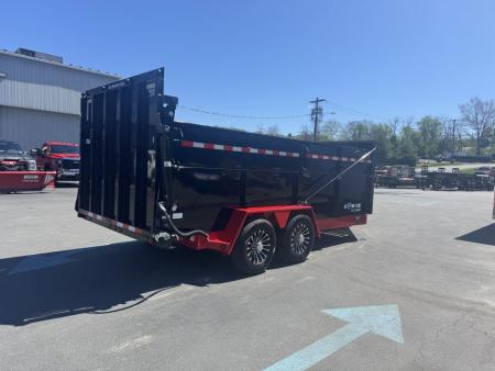 New 2026 BWISE DUT16-15 Dump Trailer *ULTIMATE DUMP *RED W/ BLACK