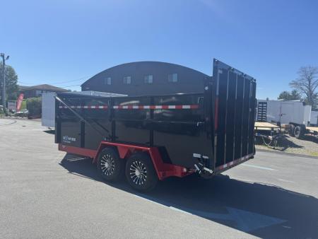 New 2026 BWISE DUT16-15 Dump Trailer *ULTIMATE DUMP *RED W/ BLACK