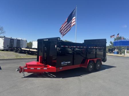 New 2026 BWISE DUT16-15 Dump Trailer *ULTIMATE DUMP *RED W/ BLACK