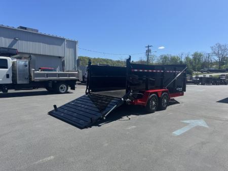 New 2026 BWISE DUT16-15 Dump Trailer *ULTIMATE DUMP *RED W/ BLACK