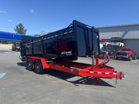 New 2026 BWISE DUT16-15 Dump Trailer *ULTIMATE DUMP *RED W/ BLACK
