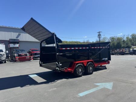 New 2026 BWISE DUT16-15 Dump Trailer *ULTIMATE DUMP *RED W/ BLACK