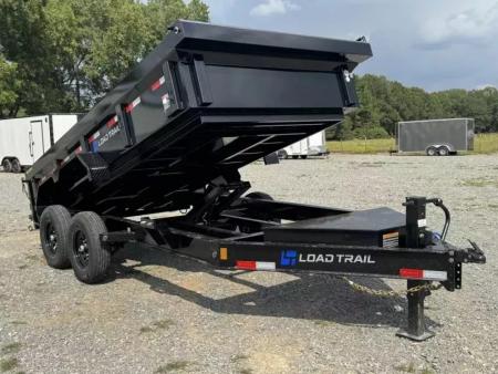 New 2026 Load Trail DL 83X14 LOW-PRO 14K GVWR Dump Trailer W/RAMPS,, TARP, SPREAD GATE, 24INCH SIDES, 10PLY TIRES, MAX TOOL BOX