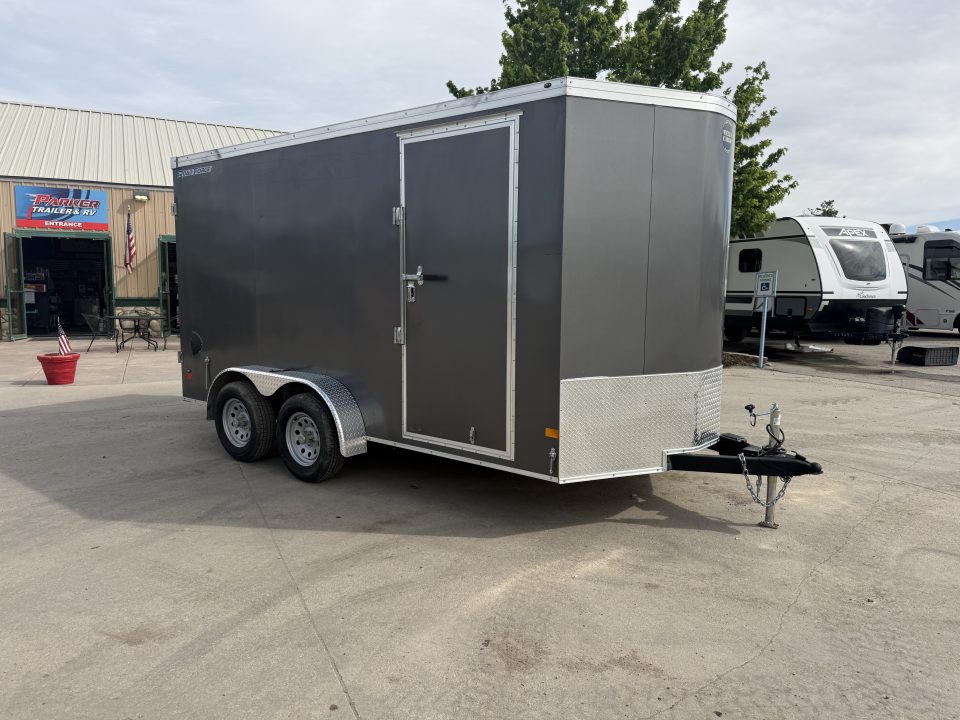 Used 2021 Wells Cargo 7x14 Enclosed Trailer