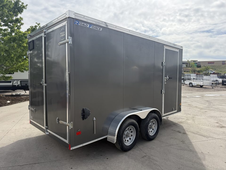 Used 2021 Wells Cargo 7x14 Enclosed Trailer