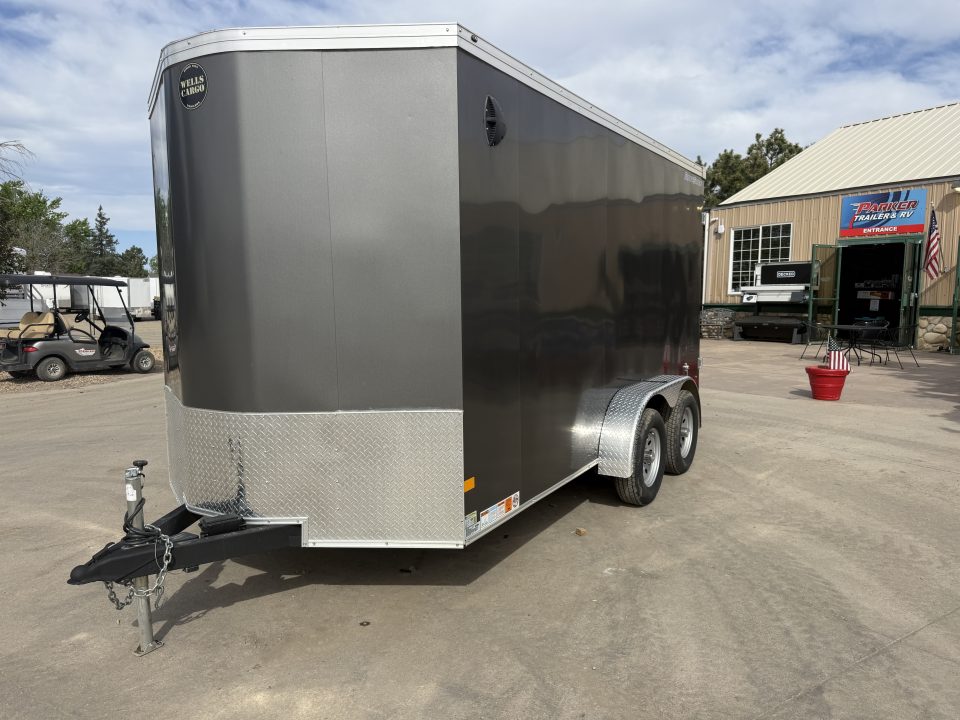 Used 2021 Wells Cargo 7x14 Enclosed Trailer