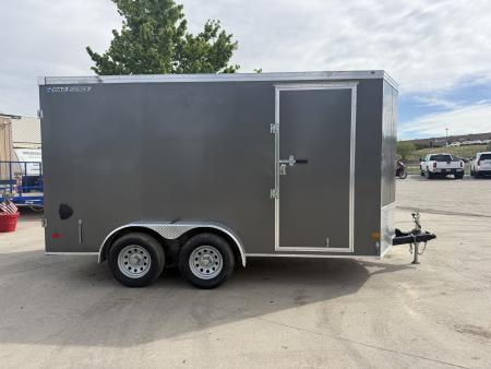Used 2021 Wells Cargo 7x14 Enclosed Trailer
