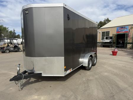 Used 2021 Wells Cargo 7x14 Enclosed Trailer