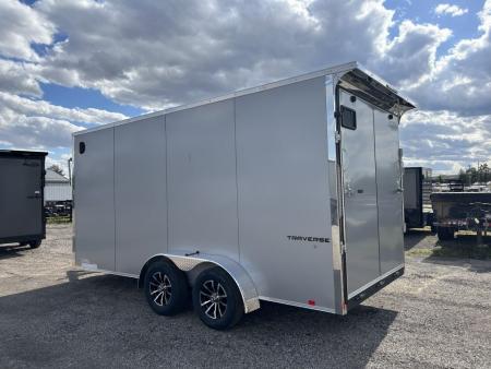 New 2026 Formula Trailers 7 X 16 FT TRAVERSE ENCLOSED CARGO TRAILER RAMP DOOR 7 FT INTERIOR HEIGHT REAR SPOILER