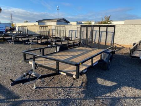 New 2025 Sure-Trac 7 x 12 Tube Top Utility 3K Utility Trailer