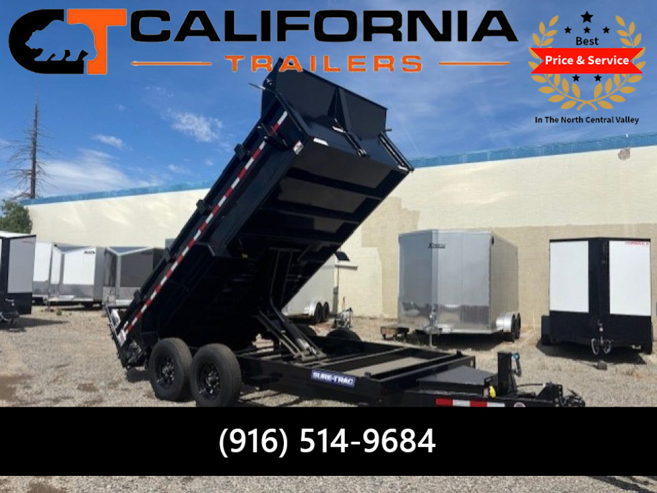 New 2026 Sure-Trac 82 IN x 14 HD Low Profile Dump Trailer, 14K Scissor Dump Trailer
