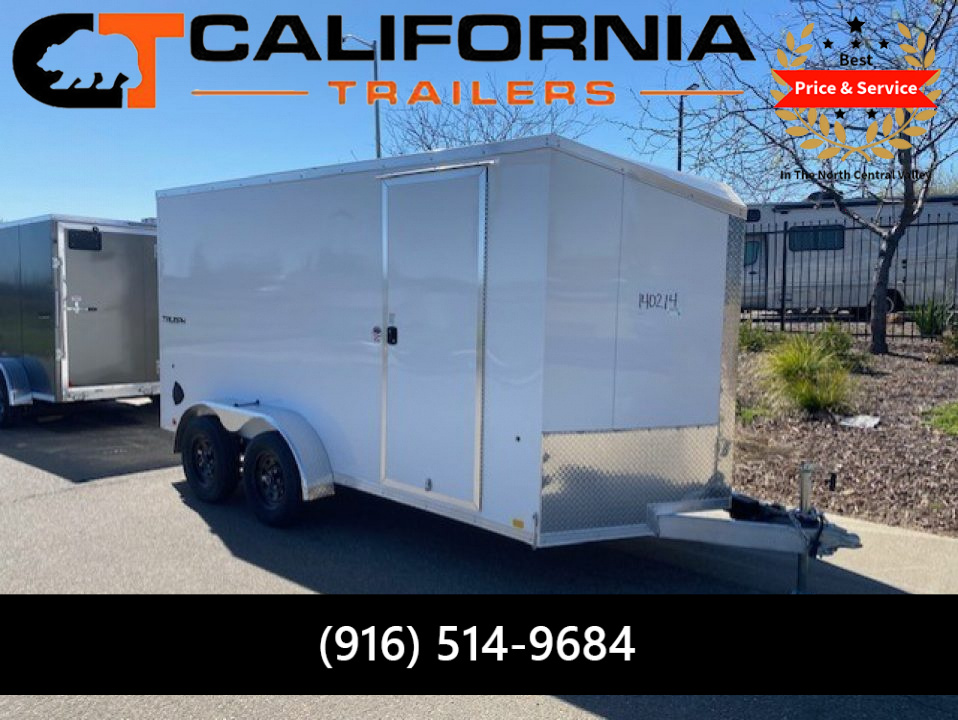 New 2026 Formula Trailers 7x14 Triumph Flat Top Sloped V-Nose Aluminum Cargo / Enclosed Trailer