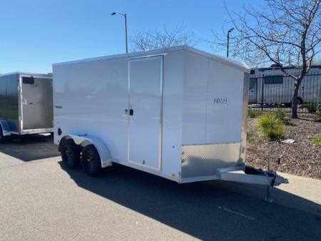 New 2026 Formula Trailers 7x14 Triumph Flat Top Sloped V-Nose Aluminum Cargo / Enclosed Trailer
