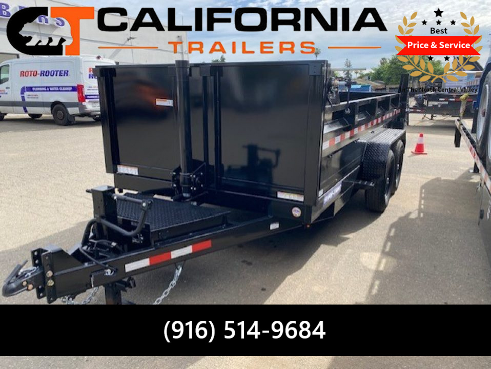 New 2026 Sure-Trac 82 IN x 14 HD Low Profile Dump Trailer, 14K Telescopic Dump Trailer