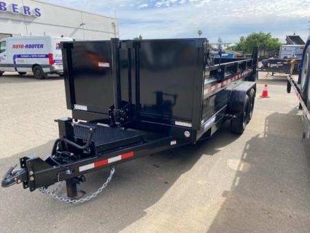 New 2026 Sure-Trac 82 IN x 14 HD Low Profile Dump Trailer, 14K Telescopic Dump Trailer