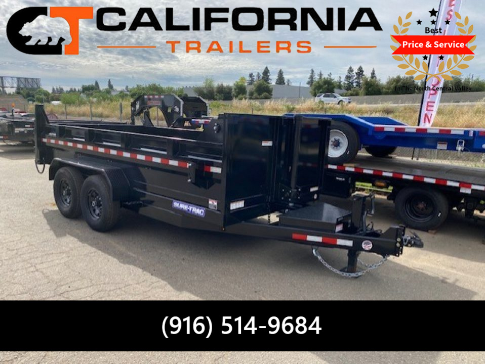 New 2026 Sure-Trac 82 IN x 14 HD Low Profile 14K Telescopic Dump Trailer