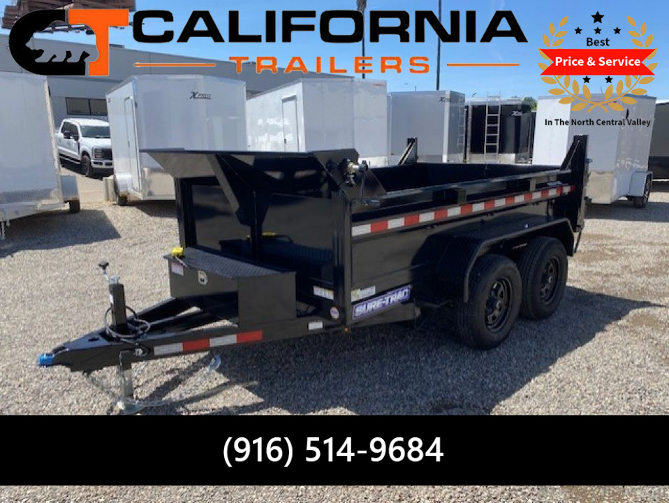 New 2026 Sure-Trac 6 x 10 SD Low Profile Dump Trailer, 10K Single Ram Dump Trailer