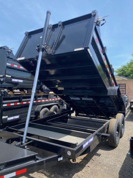 New 2026 Sure-Trac 82 IN x 14 HD Low Profile Dump Trailer, 14K Telescopic Dump Trailer