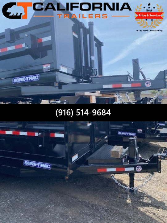 New 2026 Sure-Trac 82 IN x 14 HD Low Profile 14K Telescopic Dump Trailer