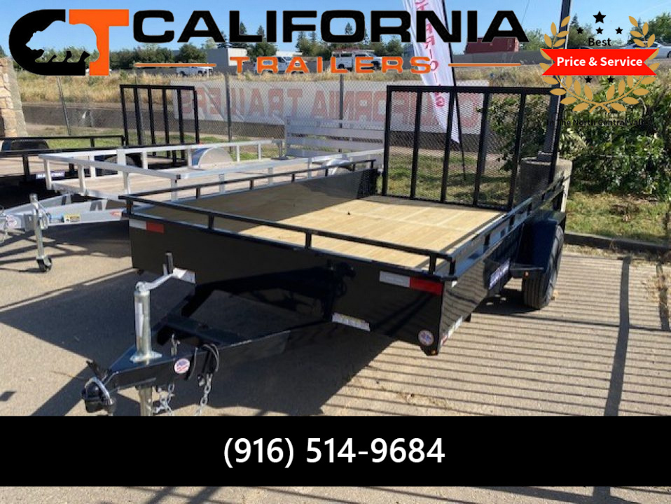 New 2026 Sure-Trac 7x12 Steel High Side Utility 3K Utility Trailer