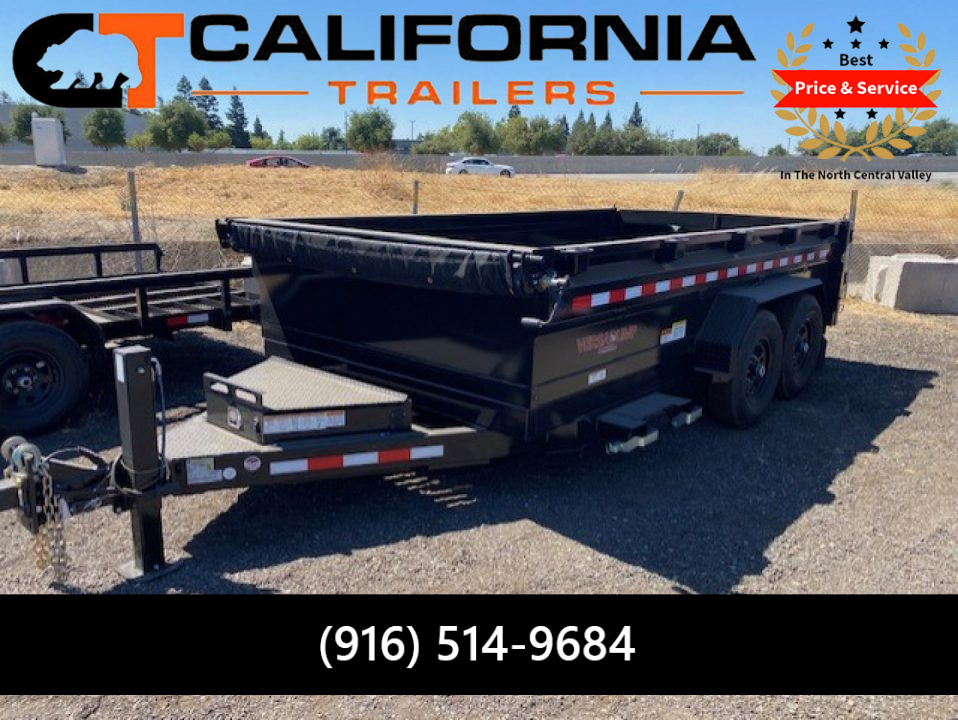 New 2025 Midsota 82 x 14 Versa Dump 15.4K BP Scissor Dump Trailer