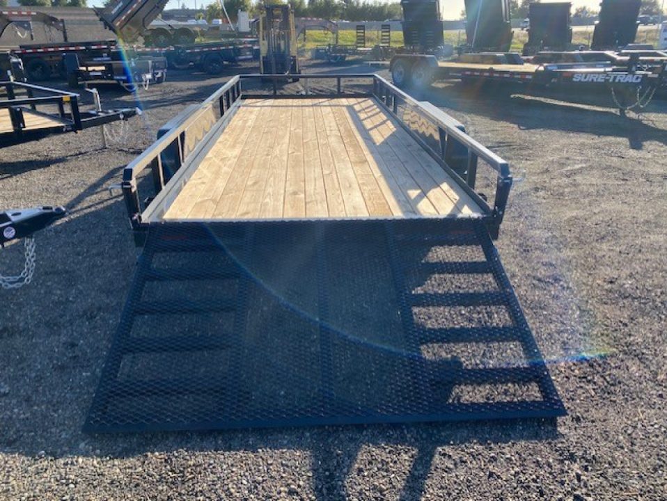 New 2025 Sure-Trac 7 x 18 Tube Top Utility 7K Utility Trailer
