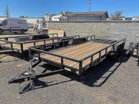New 2025 Sure-Trac 7 x 18 Tube Top Utility 7K Utility Trailer