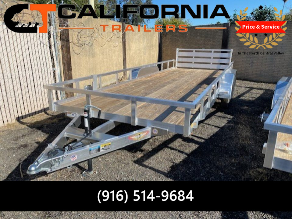 New 2025 H&H Trailers 82x20 Aluminum Rail Side Utility Trailer, 7K Tandem Utility Trailer