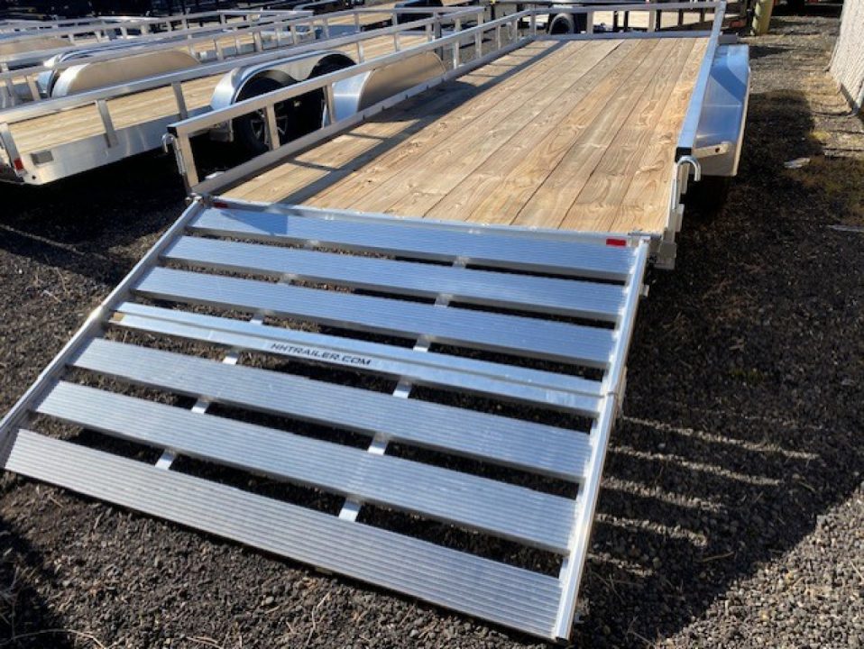 New 2025 H&H Trailers 82x20 Aluminum Rail Side Utility Trailer, 7K Tandem Utility Trailer