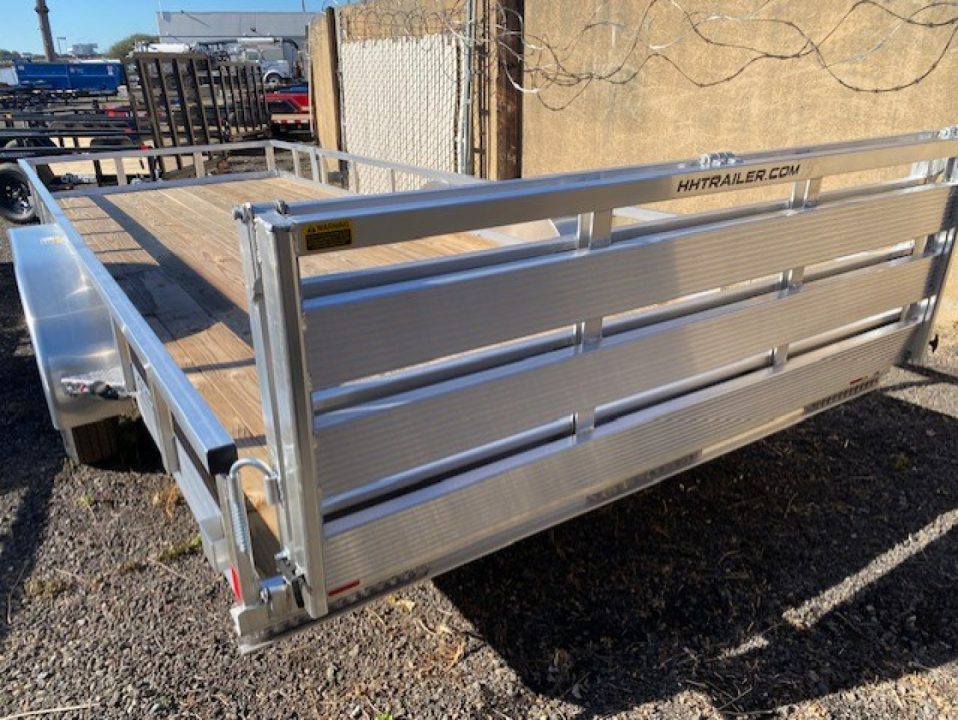 New 2025 H&H Trailers 82x20 Aluminum Rail Side Utility Trailer, 7K Tandem Utility Trailer